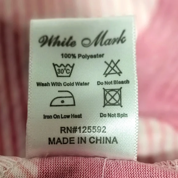 New Pink and White Checkers Shirt / Size 1X - Picture 10 of 11